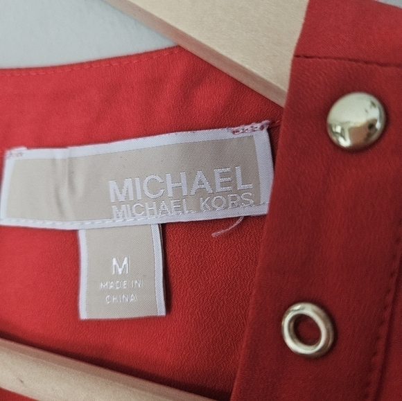 Michael Kors red sleeveless tank top size medium. - Picture 4 of 6